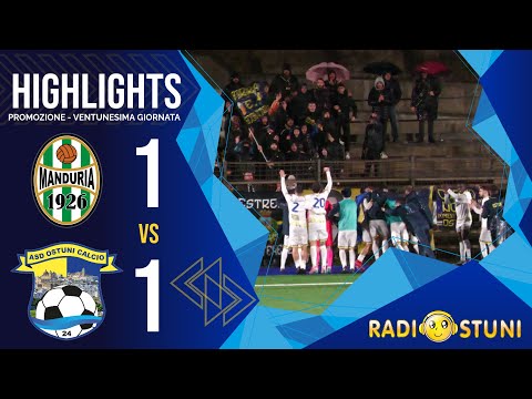 Highlights | Col cuore in campo e sugli spalti | Manduria vs ASD Ostuni Calcio 24 1 a 1 _ Radiostuni