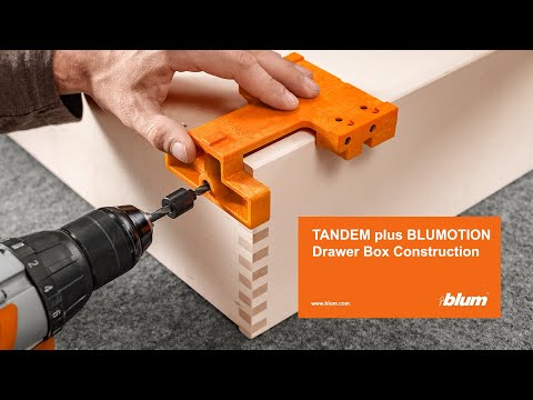 Drawer Box Construction for Blum TANDEM plus BLUMOTION Drawer Slides