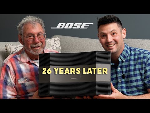 My Dad's Surprising reaction to a Bose Wave Speaker 26 years later!