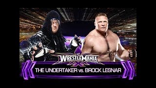UNDERTAKER VS BROCK LESNER/ WRESTLE MANIA 30.