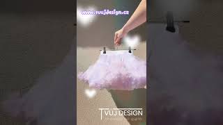 Dívčí Sukně TUTU PETTI Luxus TOP objem - Pastelové mašličky