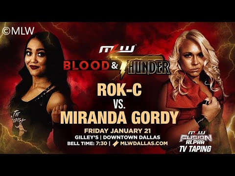 Rok-C vs Miranda Gordy / Singles Match / MLW Blood & Thunder 2022 / WWE 2K19