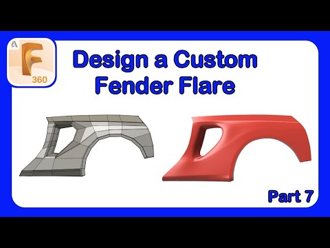 Design a Fender Flare in Fusion 360 - Finished MR2 Overfender Design #Fusion360 #FenderFlare