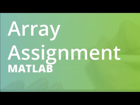 Matlab Array Assignment