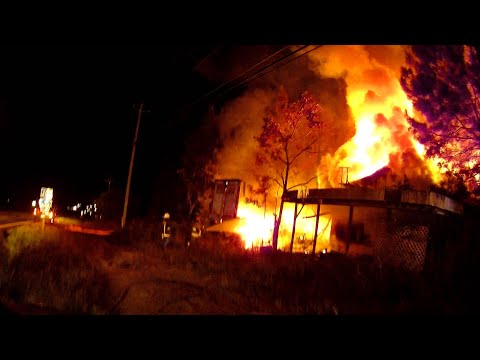 BFD - Commercial Structure Fire *Helmet Cam*