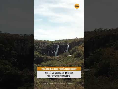 🚨 O lugar mais bonito de Goiás? Você decide. #saltocorumba #lugares #drone #goiás #natureza