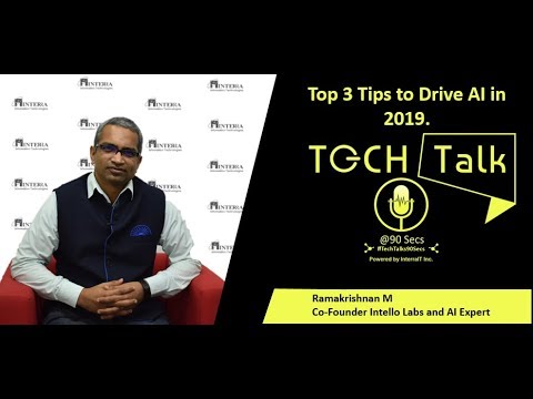 Episode 6: TechTalk@90Secs, with Ramakrishnan M. Co- Founder Intello Labs and AI Expert