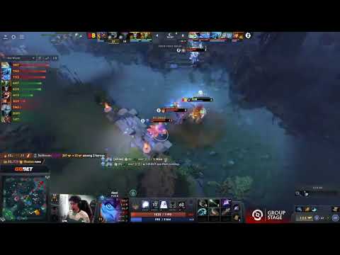 Abed playing with his food. EG vs BetBoom at TI 11