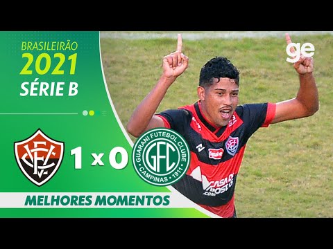 Gols e lances de Vitória x Guarani