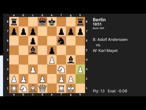 Old and Fast - Karl Mayet vs Adolf Anderssen (Berlin 1851)