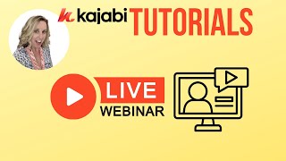 Kajabi: How to Host a Live Webinar (Full set up demo)