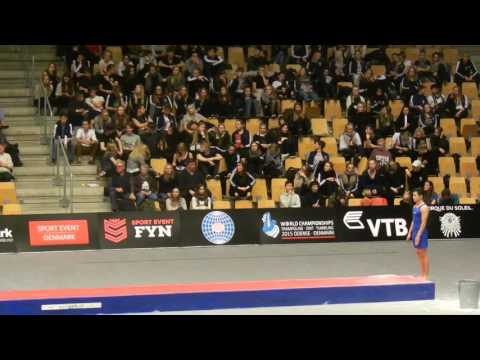 UZB Shavkatjon Jonibekov Prelim 2nd Pass 2015 World Champs Tumbling