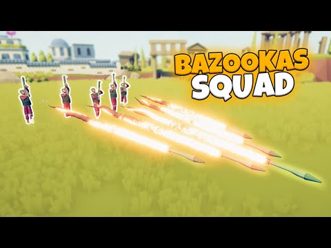 BAZOOKAS SQUAD VS EVERY FACTION (CUSTOM) | TABS MODDED GAMEPLAY