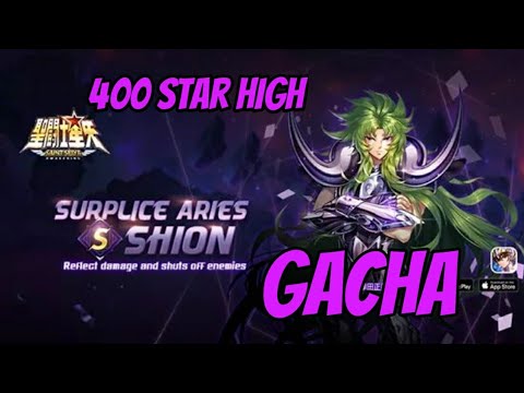 Gacha yang sangat membagongkan . Gacha 400 star high shion surplice | saint seiya awakening