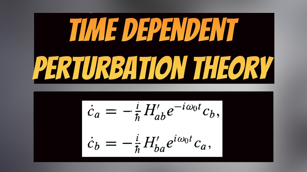 Deriving the Formulas for Time Dependent Perturbation Theory