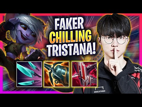 FAKER CHILLING WITH TRISTANA! - T1 Faker Plays Tristana MID vs Yasuo! | Season 2024