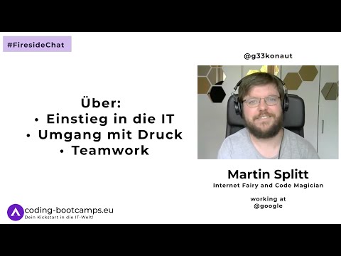 Fireside Chat mit Martin Splitt über den Einstieg in die IT, den Umgang mit Druck und Teamwork