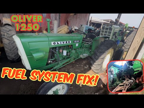 OLIVER 1250 fuel system cleaning and TEST RUN!