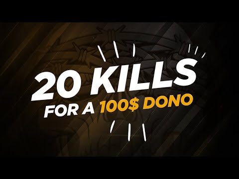 20+ KILL SOLO CHALLENGE FOR $100 - BOBBY IS CROCKED!!!