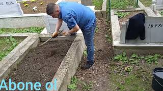 Mezar bakımı nasıl yapılır/Mezara toprak ekleme nasıl yapılır/mezara çiçek dikim
