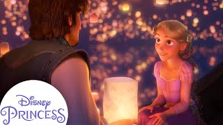 At Last, Rapunzel Sees The Light | Festival of Lights | Disney Princess