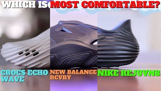 Nike Rejuvn8 vs Crocs Echo Wave vs New Balance RCVRY Best Foam Clog