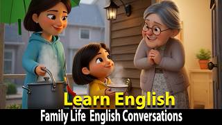 Family Life - English Conversations - English Speaking Practice for Kids | Mother & Daughter