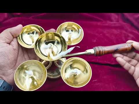 Artistic Punch Aarti Diya Oil Lamp for Temple Pujan video
