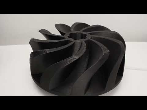 3D Printed Turbine with PA12-CF Filament