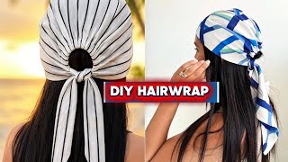 How To Cut And Sew This stylish Bandana Headwrap/beginner friendly 