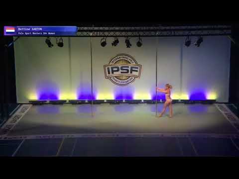 Masters 50+ Bettine Sarton of the Netherlands - Finals 9th 2017 World Pole Sports Championships