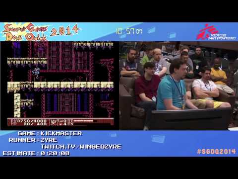 Kickmaster by Zyre in 13:24 - SGDQ2014 - Part 49