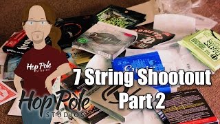 Video thumbnail for 7 String Strings Shootout Part 2 - The big reveal! by Adam Steel