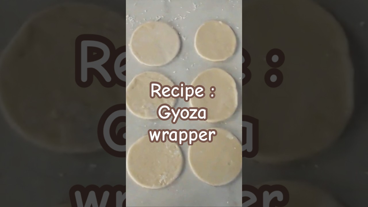 Recipe : Gyoza Dumpling (Wrapper, Skin, Pastry) 🥟 #japanesecooking