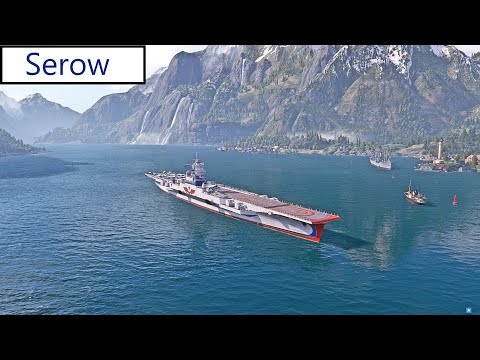 World of Warships mit A #617 T6 Russen CV Serow German/Deutsch-Gameplay