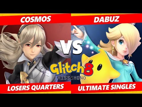 Glitch 8 SSBU - TL | Dabuz (Rosalina, Olimar) Vs. Cosmos (Inkling, Corrin) Smash Ultimate L Quarters