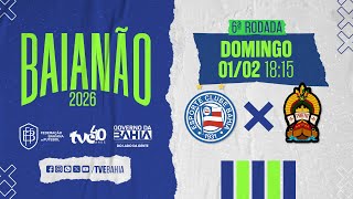 BAHIA 3 X 1 PORTO| PARTIDA COMPLETA | #BaianãoNaTVE - 01/02/2026