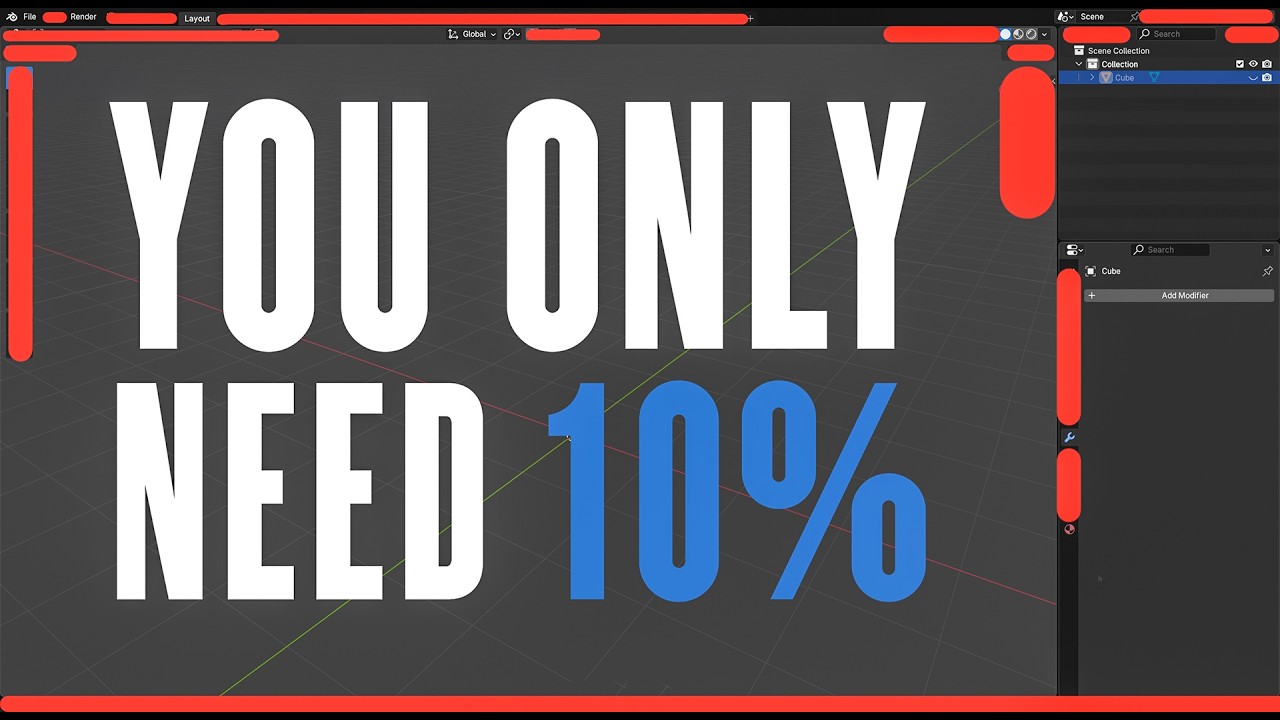 You Only Need 10% of Blender (Stop Overcomplicating It)