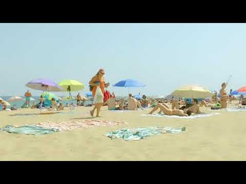 #Barcelona #Spain #Beach 4k//September 2021 Beach Walker