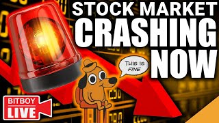 Stock Market Crashing NOW! (Bitcoin & Crypto Companies Dissolving!!)