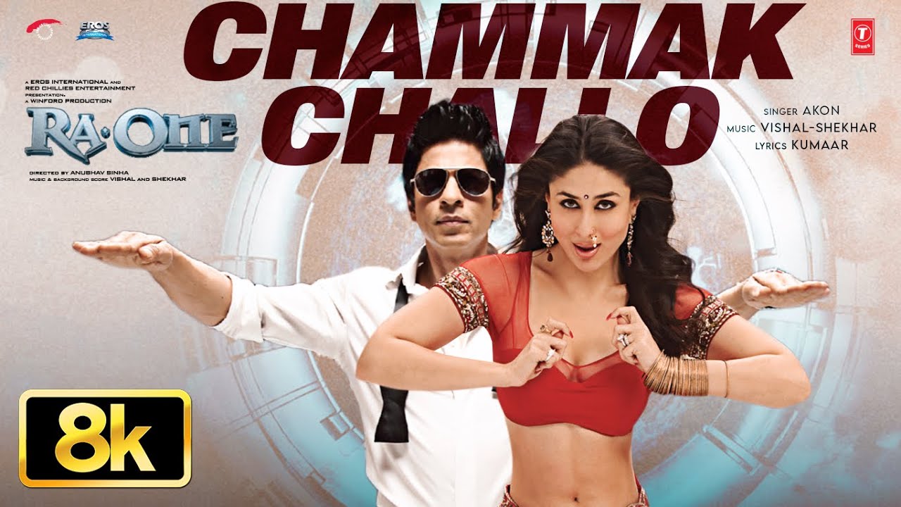 Ra One: Chammak Challo 8K Video Song | Shah Rukh Khan | Kareena Kapoor Khan | Vishal-Sheykhar | Akon