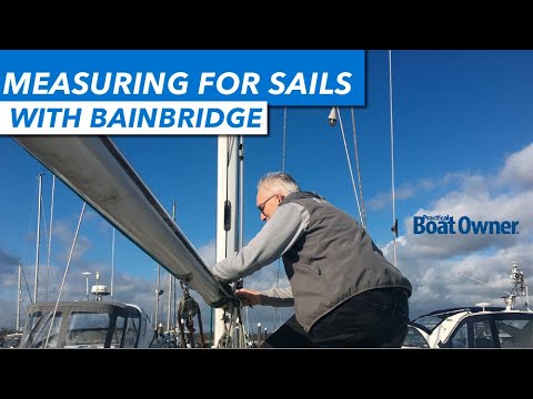 Measuring sails for a Maxi 84 yacht