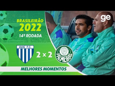 Gols e lances de Avaí x Palmeiras