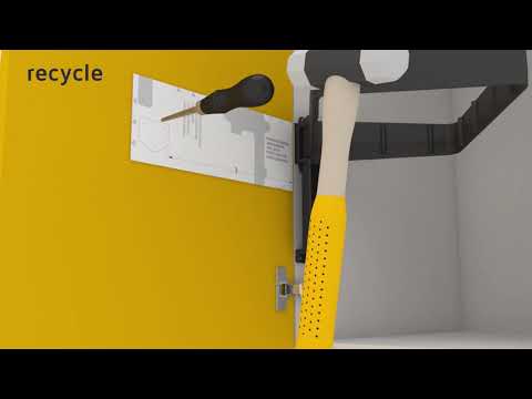 Poubelle de porte - 1 seau de 15 litres EMUCA