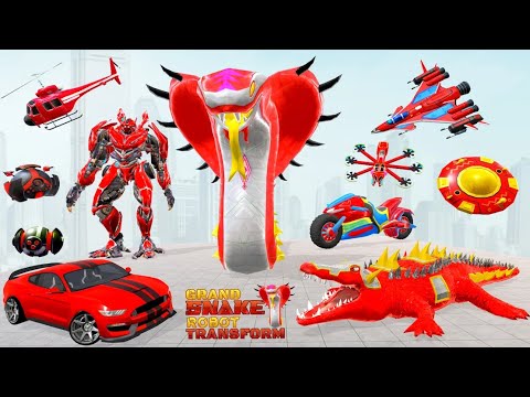 Grand Snake Robot Car Transform Game || 3D Unity Best Snake Robot Game