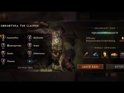 Diablo Immortal ▪︎ Gorgothra the Claimer! Newly released 3rd Helliquary Raid Boss!