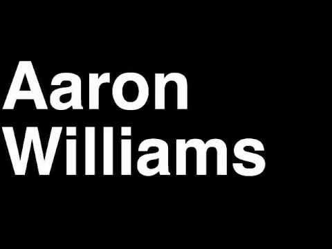 How to Pronounce Aaron Williams Buffalo Bills NFL Football Touchdown TD Tackle Hit Yard Run