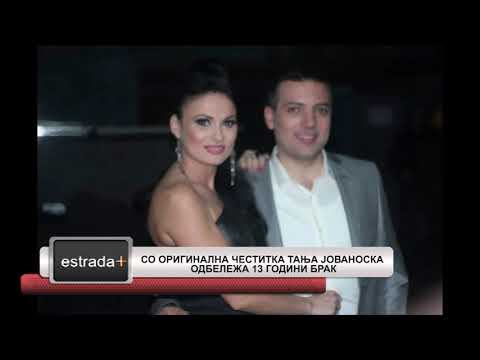 Estradaplus 17 10 2018   So originalna cestitka tanja Jovanoska odbeleza 13 godini brak