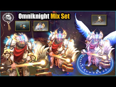 DOTA 2 Omniknight Epic Mix Set Immortal Fetters of Omniscience + Paragon's Rebuke + Adoring Wingfall