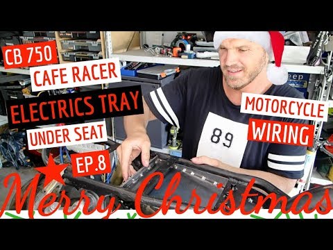 Honda CB750 ★ Cafe Racer Electrics Tray, Under Seat Motorcycle Wiring Ep 8 Video